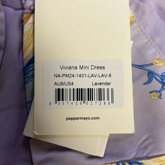 Peppermayo Floral Lilac Mini Dress - Picture 4 of 4